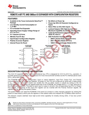 PCA9536D datasheet  